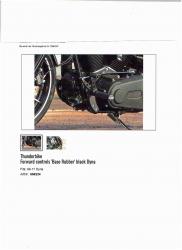 Fußrasten Motorrad Harley Davidson Trittbretter Schaltraste Bremspedal Highway R