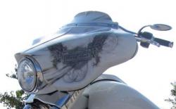 Harley Davidson Windschild Frontverkleidung Reake von 23-30" Big Wheel Bikes Mot