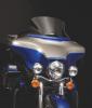 Windschild VStream Flach 27cm dunkel getönt Ersatz Windschutzscheibe Harley FLHT Electra Glide National Cycle