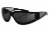 Sonnenbrillen BOBSTER Shield II kratzfest schwarz Bügel grau getöntem Glas UVA/UVB Schutz
