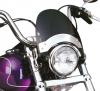 Cockpitscheibe Motorrad Flyscreen Dunkelgrau Windschutzscheibe Harley Davidson Sportster & FX Dyna NarrowGlide Gabel