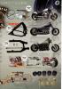 Breite Hinterrad Schwinge TTS Harley Davidson EVO Softail Modelle 25mm Achse bis 240er Hinterräder ab 1989-1999 mit ABE